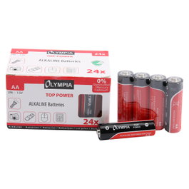 Olympia Baterías Alcalinas AA 24 unidades