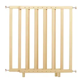 Roba Barrera de Seguridad para Bebés ROB4005317236162 - Para Puertas y Escaleras - De 62 a 106 cm - Madera Natural