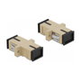 DeLOCK Acoplador de Fibra Óptica SC Simplex Hembra a Hembra Multimodo, 4 Piezas Beige, Conector Cerámico, Referencia LWL Kupplung SC