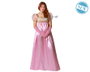 Disfraz Dama Inglesa Vestido Rosa para Mujer Adulto Talla M-L - Incluye Vestido, Temática Época