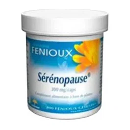 Fenioux Serenopausia 200 Cápsulas - Complemento Alimenticio para Síntomas de la Menopausia con Trébol Rojo, Salvia y Lúpulo