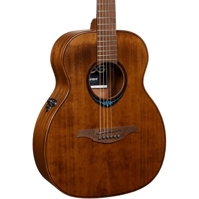 LAG Guitarra Acústica Travel A/E Blue Wave 1 Electroacústica Folk Cedro Rojo Macizo Color Marrón Natural Acabado Satinado LAG Guitarra Acústica Travel A/E Blue Wave 1 Electroacústica Folk Cedro Rojo Macizo Color Marrón Natural Acabado Satinado