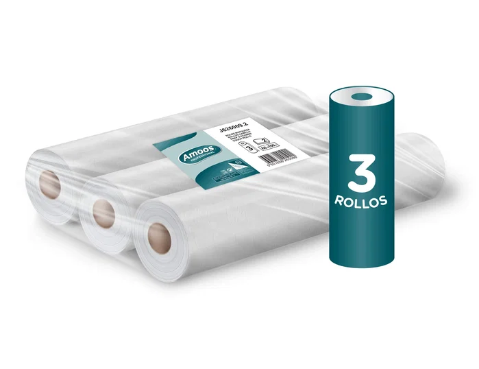 Amoos Rollo papel para camillas 2 capas 67 servicios 500 mm x 50 m Amoos Rollo papel para camillas 2 capas 67 servicios 500 mm x 50 m