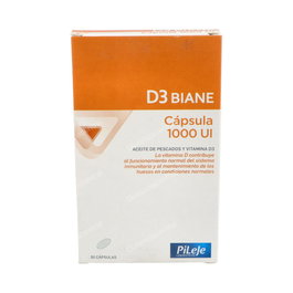 PILEJE D3 Biane 1000Ui Vitamina D 30 Cápsulas