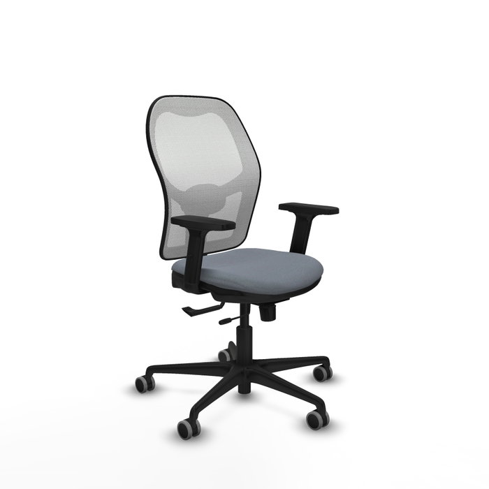 PIQUERAS Y CRESPO Silla de oficina Jorquera Gris y Blanca con mecanismo Sincro/Traslack PIQUERAS Y CRESPO Silla de oficina Jorquera Gris y Blanca con mecanismo Sincro/Traslack