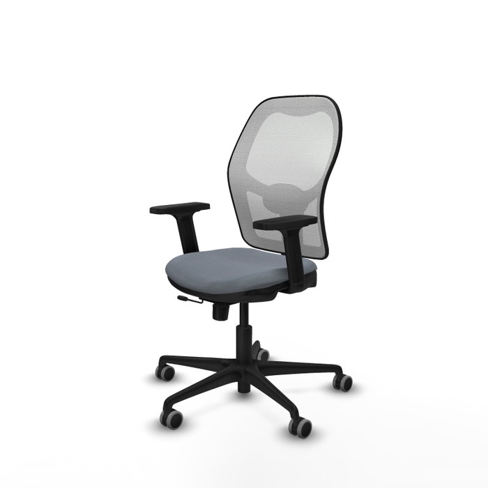 PIQUERAS Y CRESPO Silla de oficina Jorquera Gris y Blanca con mecanismo Sincro/Traslack PIQUERAS Y CRESPO Silla de oficina Jorquera Gris y Blanca con mecanismo Sincro/Traslack