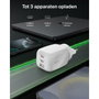 Belkin Boost Charge 100W Cargador USB-C (2x USB-C, 1x USB-A) Blanco