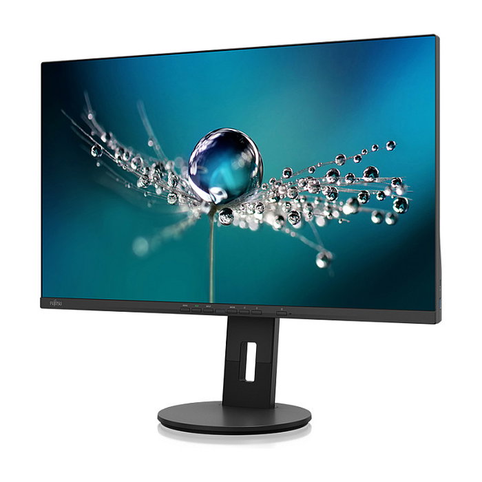 Fujitsu B2711 TS Monitor 27" QHD IPS de 68.5 cm, 2560 x 1440 píxeles, 5 ms, 16:9, HDMI, DVI, DP, Altavoces, Negro