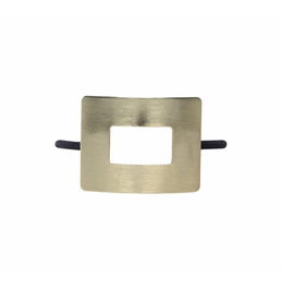 Bifull Coletero con Accesorio Dorado Rectangular con Hueco Venice Ponytail Band 03