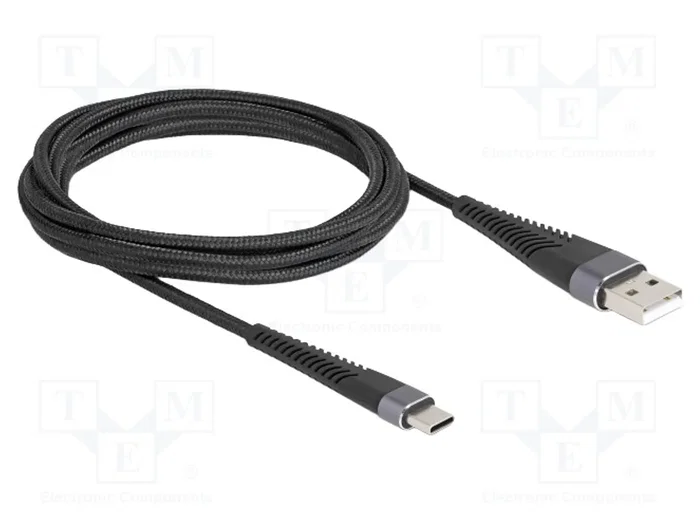 DeLOCK Cable USB 2.0 de Tipo-A a USB Tipo-C™ de 2 m, Negro DeLOCK Cable USB 2.0 de Tipo-A a USB Tipo-C™ de 2 m, Negro