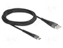 DeLOCK Cable USB 2.0 de Tipo-A a USB Tipo-C™ de 2 m, Negro