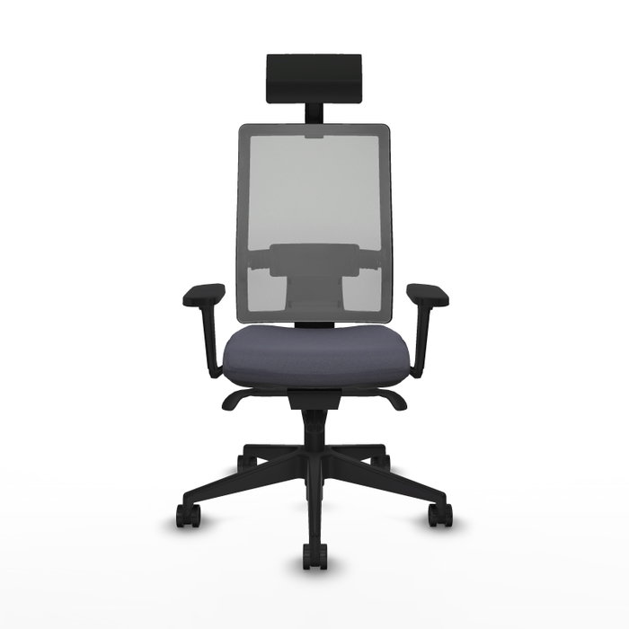 PIQUERAS Y CRESPO Silla de oficina Horna con mecanismo Sincro, Gris PIQUERAS Y CRESPO Silla de oficina Horna con mecanismo Sincro, Gris