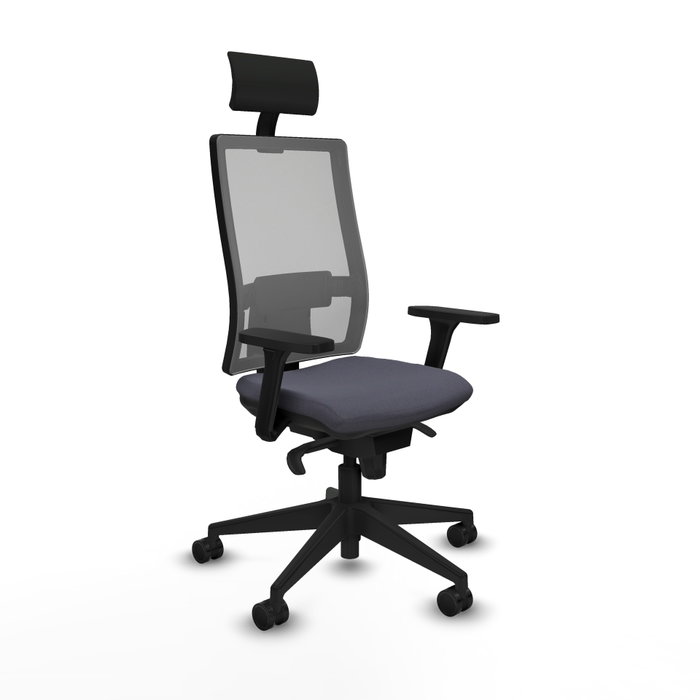PIQUERAS Y CRESPO Silla de oficina Horna con mecanismo Sincro, Gris PIQUERAS Y CRESPO Silla de oficina Horna con mecanismo Sincro, Gris