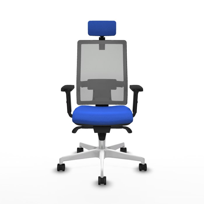 PIQUERAS Y CRESPO Silla de oficina Horna con mecanismo Sincro, Azul y Gris PIQUERAS Y CRESPO Silla de oficina Horna con mecanismo Sincro, Azul y Gris