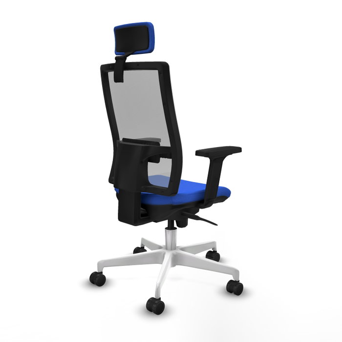 PIQUERAS Y CRESPO Silla de oficina Horna con mecanismo Sincro, Azul y Gris PIQUERAS Y CRESPO Silla de oficina Horna con mecanismo Sincro, Azul y Gris