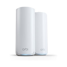 NETGEAR Orbi 770 2er-Pack Mesh-System WiFi 7 BE10800 Tribanda, Cobertura hasta 540 m2, 5x2.5G LAN, 1x2.5G WAN, Blanco