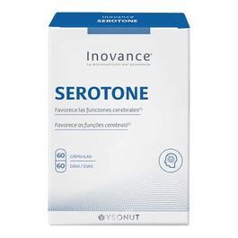INOVANCE Serotone 60 Cápsulas - Contribuye al Normal Funcionamiento del Sistema Nervioso con Triptófano y Vitaminas B3-B6