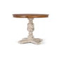 GINER Y COLOMER Mesa de Comedor Redonda Madera de Mango 100 cm Natural Blanco