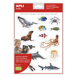 APLI Gomets Temáticos de Animales Marinos Removibles - Set de 5 bolsas de 30 uds. each