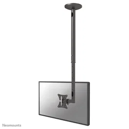 Neomounts FPMA-C050BLACK Soporte de Techo Giratorio para TV de 25-76 cm (10-30") hasta 20 kg, Acero Negro, Ajuste de Inclinación y Altura, VESA 50x50/75x75/100x100 mm