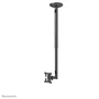 Neomounts FPMA-C050BLACK Soporte de Techo Giratorio para TV de 25-76 cm (10-30") hasta 20 kg, Acero Negro, Ajuste de Inclinación y Altura, VESA 50x50/75x75/100x100 mm