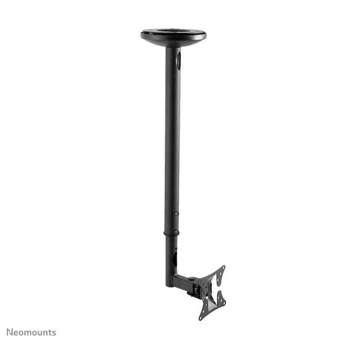 Neomounts FPMA-C050BLACK Soporte de Techo Giratorio para TV de 25-76 cm (10-30") hasta 20 kg, Acero Negro, Ajuste de Inclinación y Altura, VESA 50x50/75x75/100x100 mm
