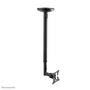 Neomounts FPMA-C050BLACK Soporte de Techo Giratorio para TV de 25-76 cm (10-30") hasta 20 kg, Acero Negro, Ajuste de Inclinación y Altura, VESA 50x50/75x75/100x100 mm