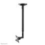 Neomounts FPMA-C050BLACK Soporte de Techo Giratorio para TV de 25-76 cm (10-30") hasta 20 kg, Acero Negro, Ajuste de Inclinación y Altura, VESA 50x50/75x75/100x100 mm