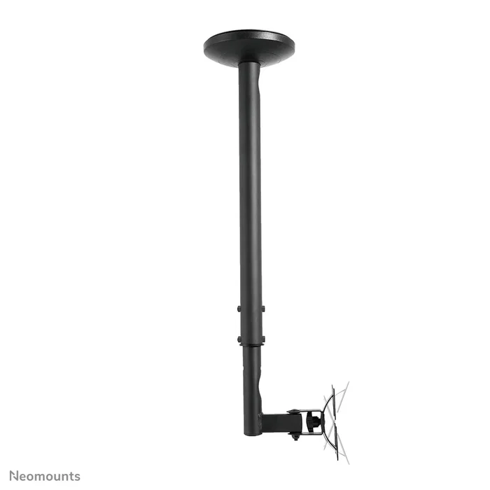 Neomounts FPMA-C050BLACK Soporte de Techo Giratorio para TV de 25-76 cm (10-30") hasta 20 kg, Acero Negro, Ajuste de Inclinación y Altura, VESA 50x50/75x75/100x100 mm