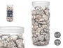 Giftdecor Bote de Piedra Gris 700g con Piedras de 10-20 mm. Dimensiones 6.5 x 15.8 x 6.5 cm (Set de 12)