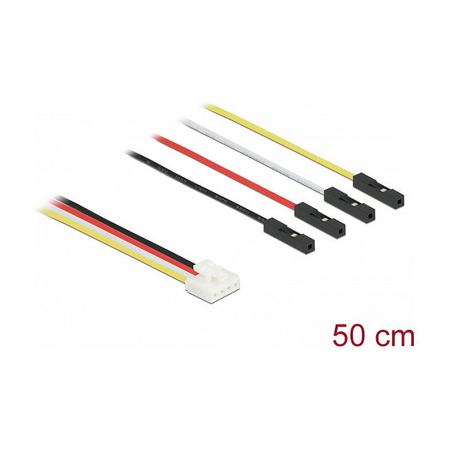 DeLOCK Cable de conversión IOT Grove 4 pin macho a 4 x Jumper hembra 50 cm