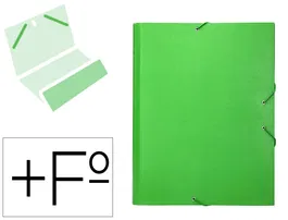 Liderpapel Carpeta Clasificadora Folio Prolongado Verde Claro 12 Departamentos Cartón Forrado