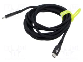 GOOBAY Cable USB 2.0 a USB C de 3m en silicona negra
