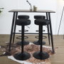Home Deco Factory Taburete Bar Regulable Mumford Industriel Altura Ajustable 36x63.5-83.5 cm