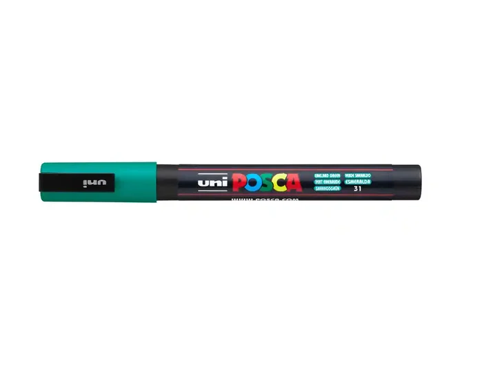 Posca PC-3M Verde Esmeralda 0,9 - 1,3 mm Posca PC-3M Verde Esmeralda 0,9 - 1,3 mm
