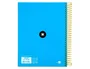 Antartik Cuaderno espiral A5 de 120 hojas, tapa forrada, color azul