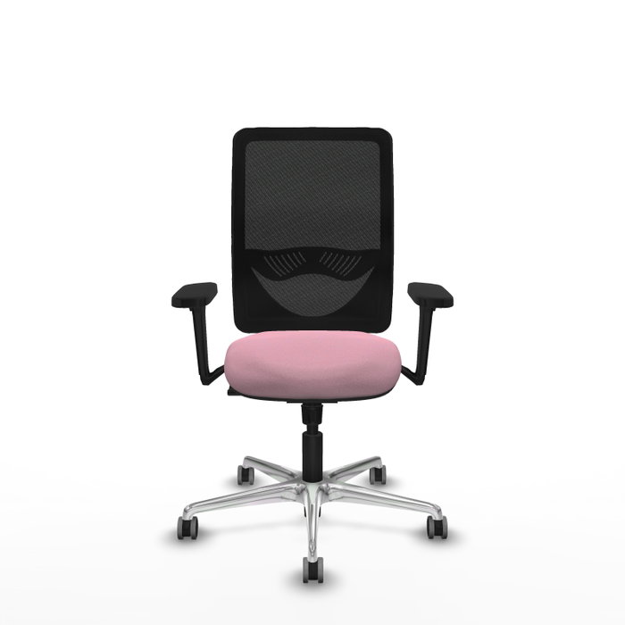 PIQUERAS Y CRESPO Silla de oficina Zulema con mecanismo Sincro, Rosa y Negro PIQUERAS Y CRESPO Silla de oficina Zulema con mecanismo Sincro, Rosa y Negro