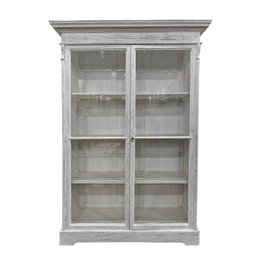 DKD Home Decor Vitrina India 1c25 Blanco 140 x 55 x 209 cm