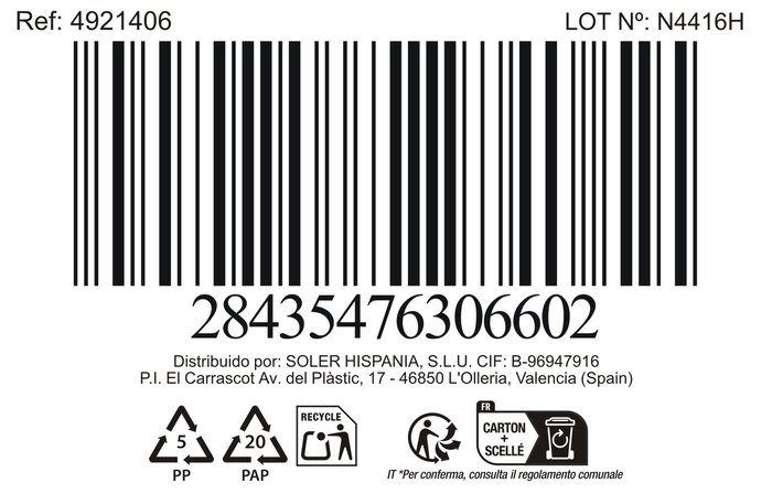 Inde Bol 340 cc Ø11.5 cm "Cuadric" (24 Unidades)