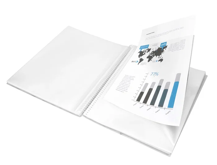 Liderpapel Carpeta Escaparate con Espiral, 20 Fundas Din A5 Transparente Liderpapel Carpeta Escaparate con Espiral, 20 Fundas Din A5 Transparente