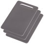Day Juego De 3 Tablas de Cortar, Colores Surtidos (Beige, Taupe, Negro), con Mango para Colgar, Resistente y Lavaplatos