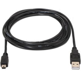 Aisens Cable USB 2.0 Tipo A a Mini B Negro 1.8 m (1.8 metros)