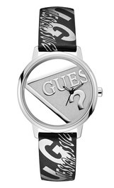 Guess V1009M1 con correa de cuero negro y esfera gris