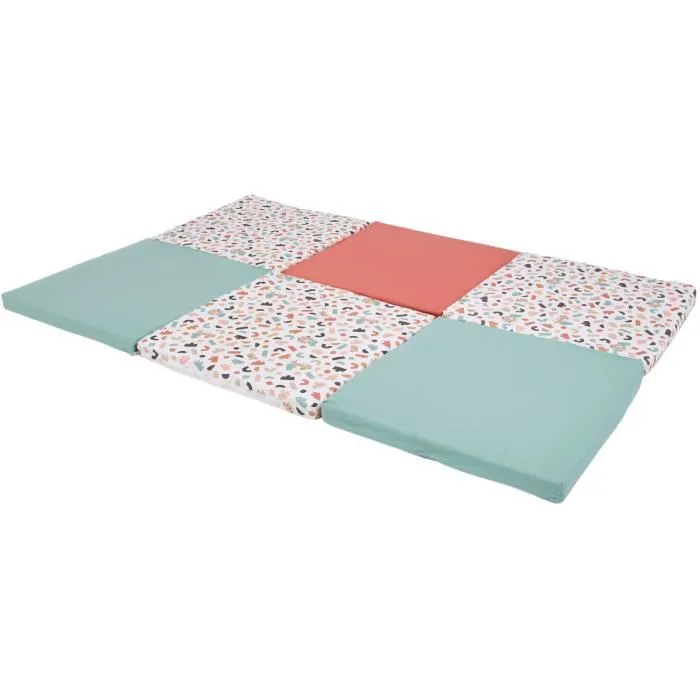 Tineo TIN3275055961119 Alfombra de Juego Maxi Malin Evolutiva 5 en 1 Geométrica / Animales Divertidos 180 x 120 cm
