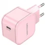 Vention FEJP0-EU Cargador de Pared USB-C 20W Rosa Compatible con PD 3.0/QC 3.0