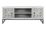 DKD Home Decor Mueble Tv Indio 130 x 56 x 40 cm Beige Gris
