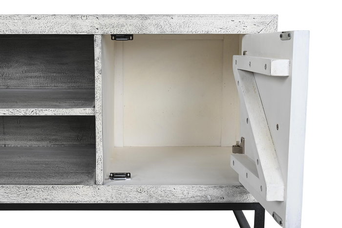 DKD Home Decor Mueble Tv Indio 130 x 56 x 40 cm Beige Gris DKD Home Decor Mueble Tv Indio 130 x 56 x 40 cm Beige Gris