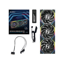 Lian Li UNI FAN SL Wireless LCD 120 ARGB Reverse Blade 3-pack de 120mm