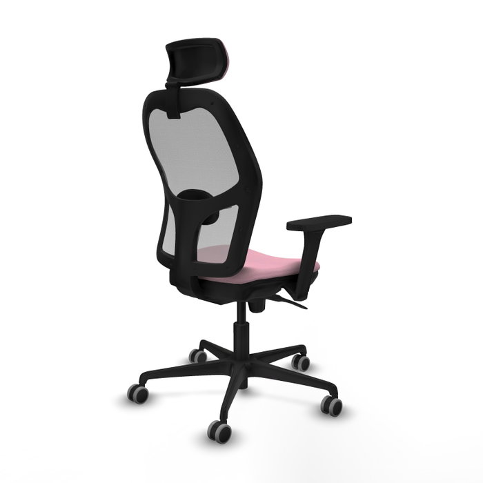 PIQUERAS Y CRESPO Silla de oficina Jorquera Rosa y Gris