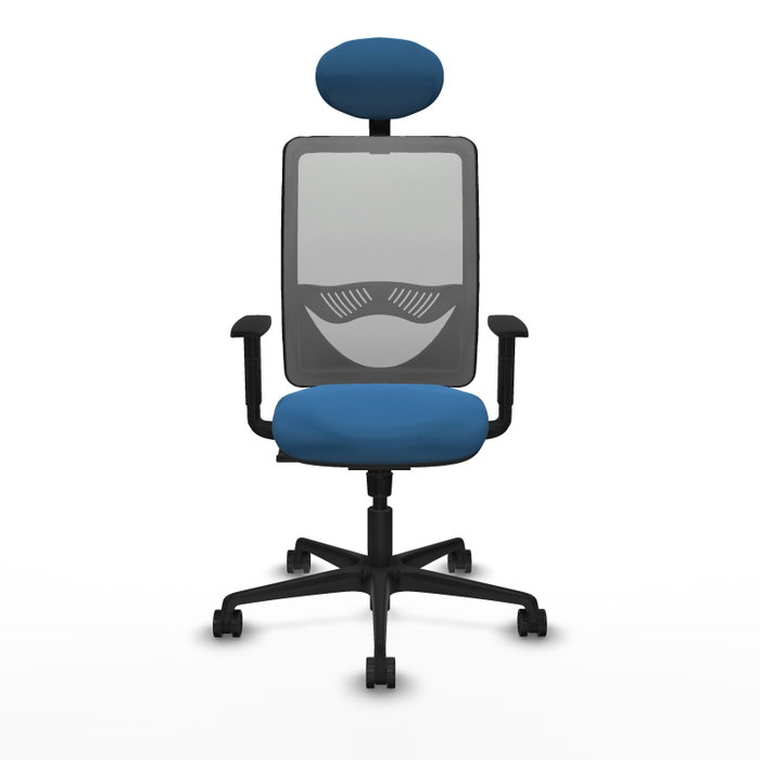 PIQUERAS Y CRESPO Silla de oficina Zulema con mecanismo Sincro, Azul claro y Gris PIQUERAS Y CRESPO Silla de oficina Zulema con mecanismo Sincro, Azul claro y Gris